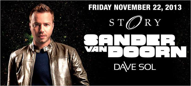 Sander Van Doorn at STORY Miami Friday November 22nd