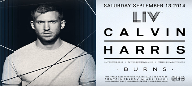 Calvin Harris at LIV Nightclub September 13th
