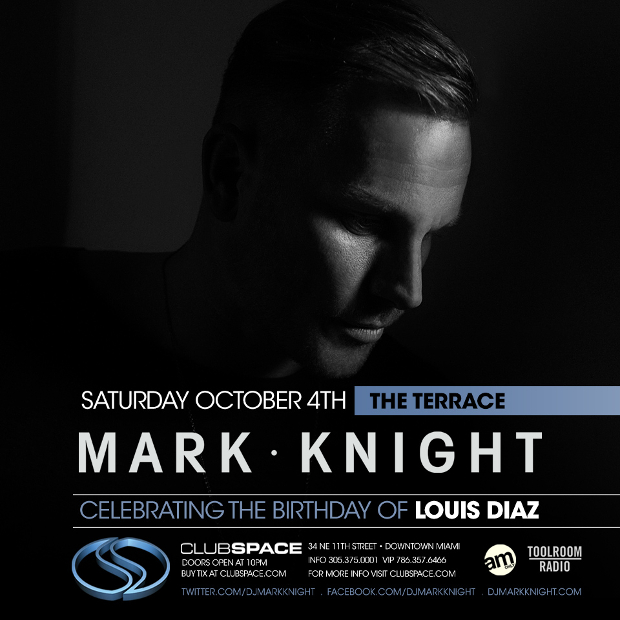 Mark Knight at Club Space October 4th