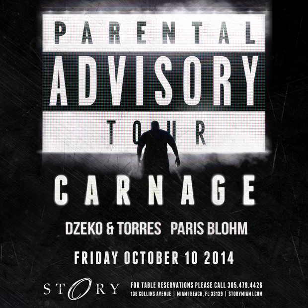 DJ Carnage at STORY Miami October 10th