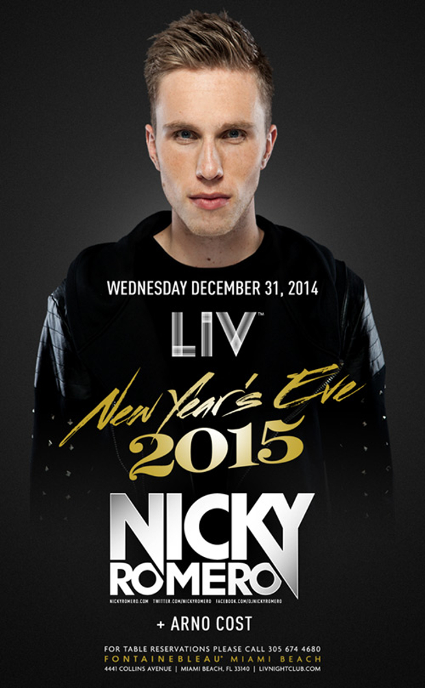 Miami New Years Eve 2015- Nicky Romero at LIV