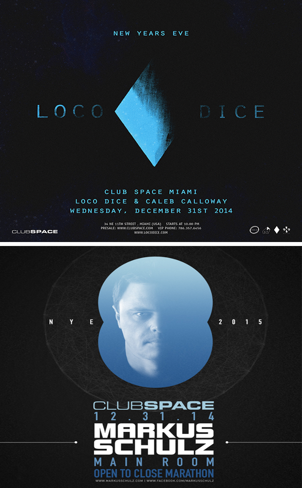 New Years Eve 2015 Miami Markus Schulz & Loco Dice at Club Space