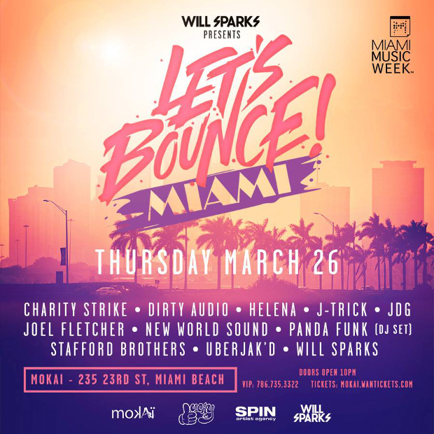 Let's Bounce! at Mokai 3-26 for Miami Music Week 2015