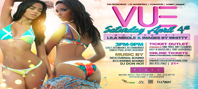 Lila Nikole Hosts VUE Pool Party at FIFTY Miami April 4th
