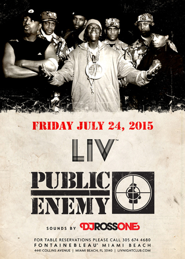 Public Enemy at LIV Miami July 24th