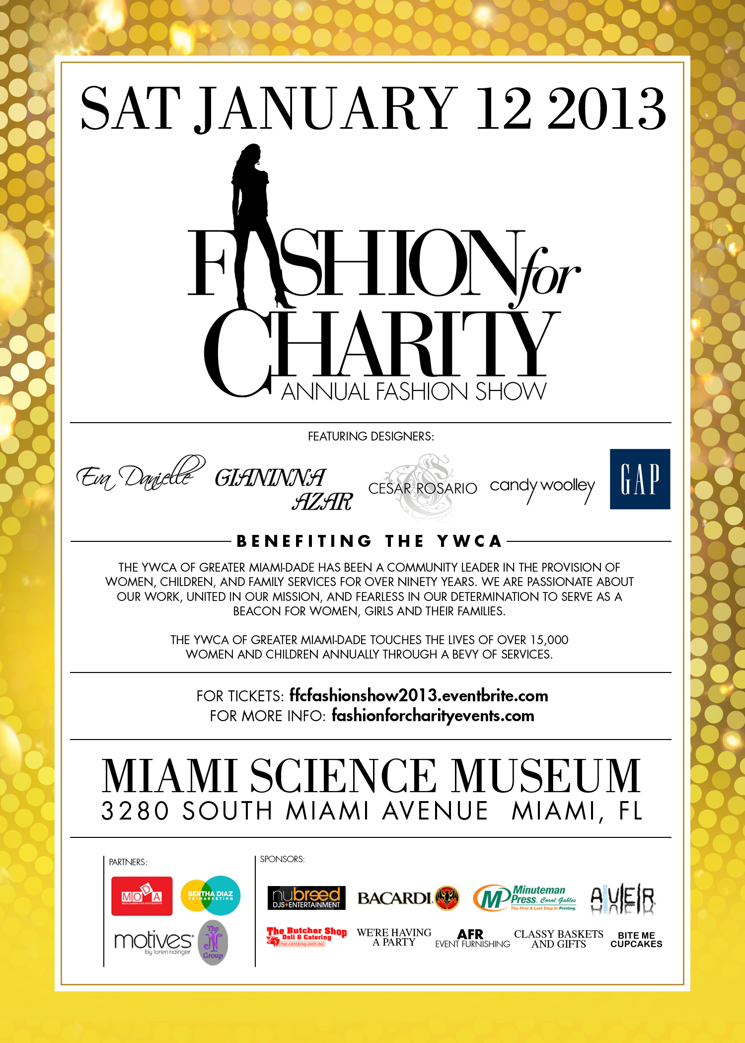 Fashion For Charity at Miami Science Museum